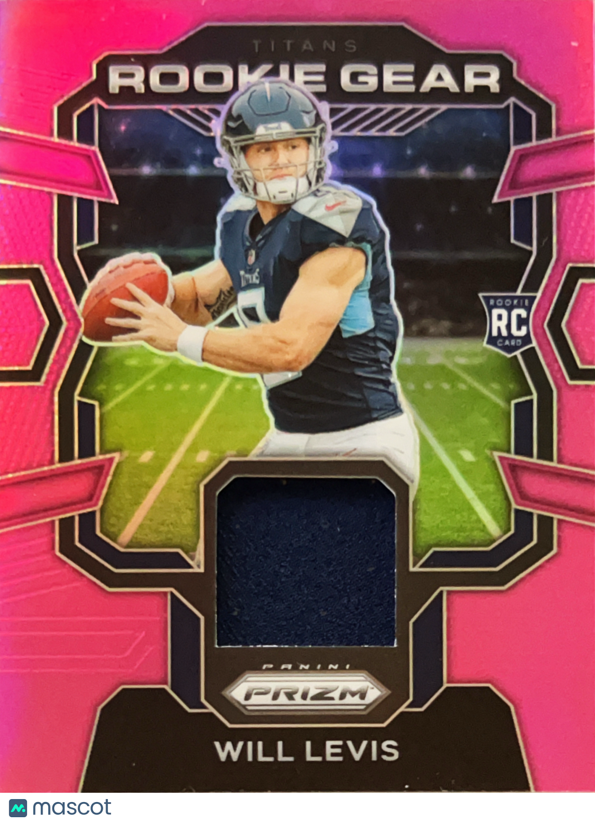2023 Panini Prizm Rookie Gear Will Levis #RG-WL Pink RC Memorabilia