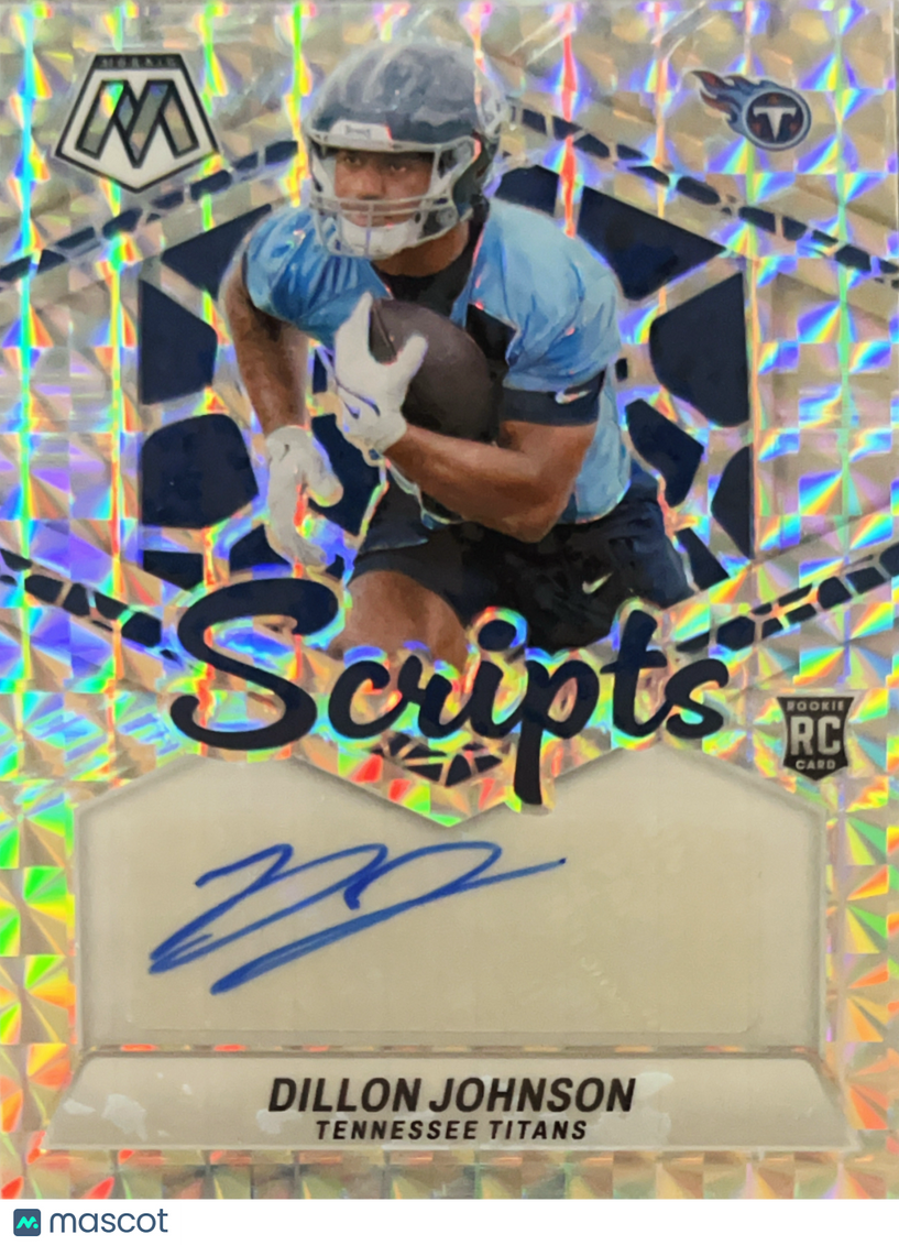 2024 Panini Mosaic Prizm Scripts Dillon Johnson #RS-DJN RC