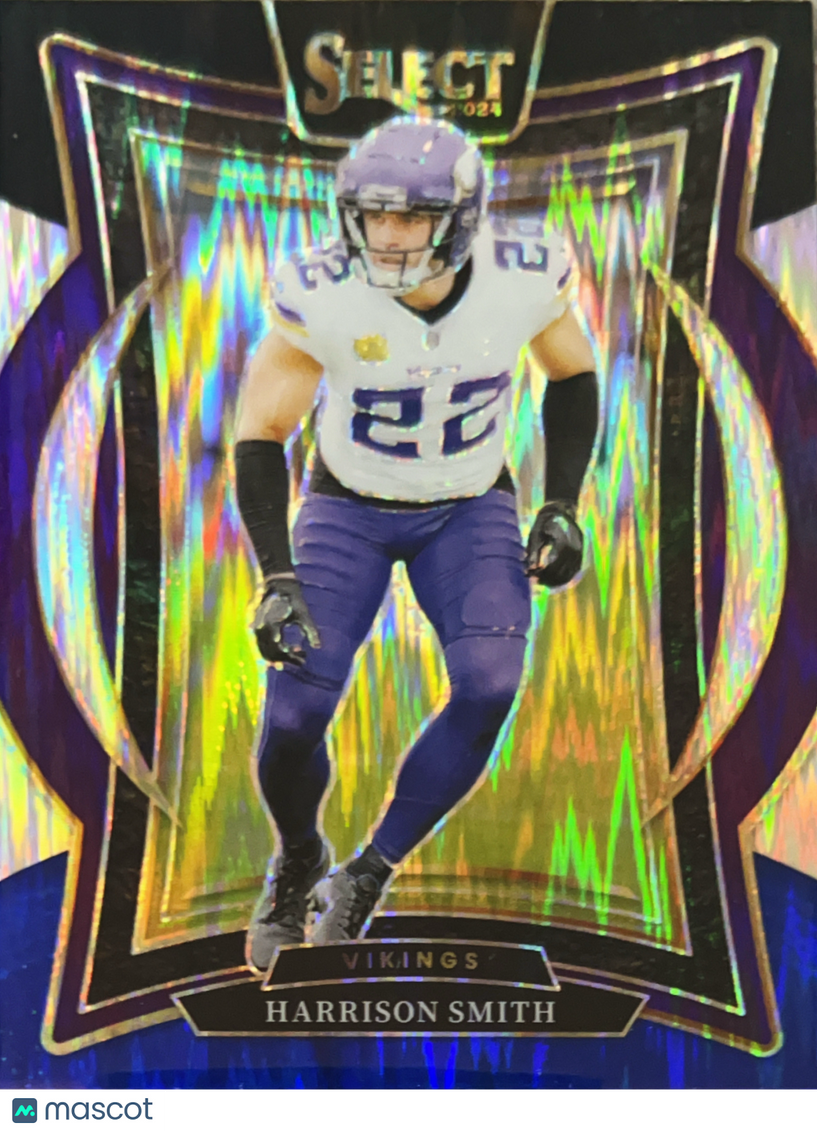2025 Panini Select Prizm Concourse Harrison Smith #59 Black & Blue