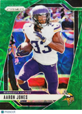 2024 Panini Prizm Aaron Jones #186 Green Pulsar /75