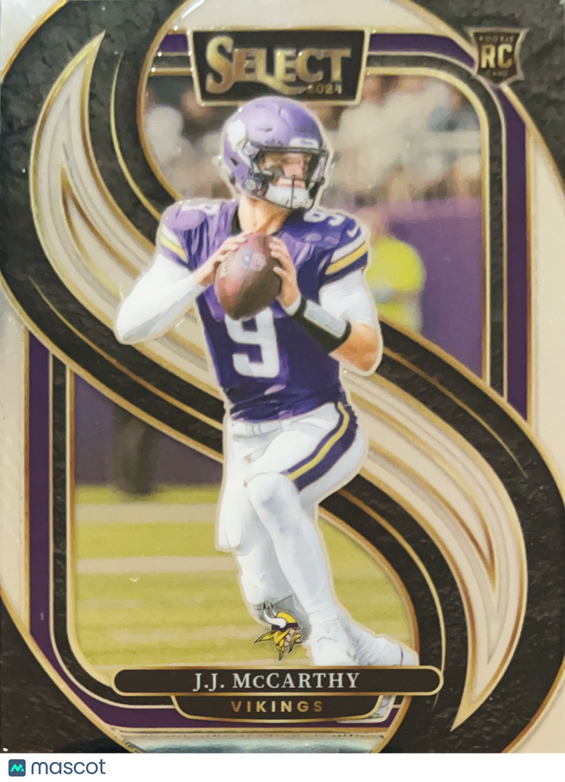 2025 Panini Select Football Premier Level J.J. McCarthy #134 RC