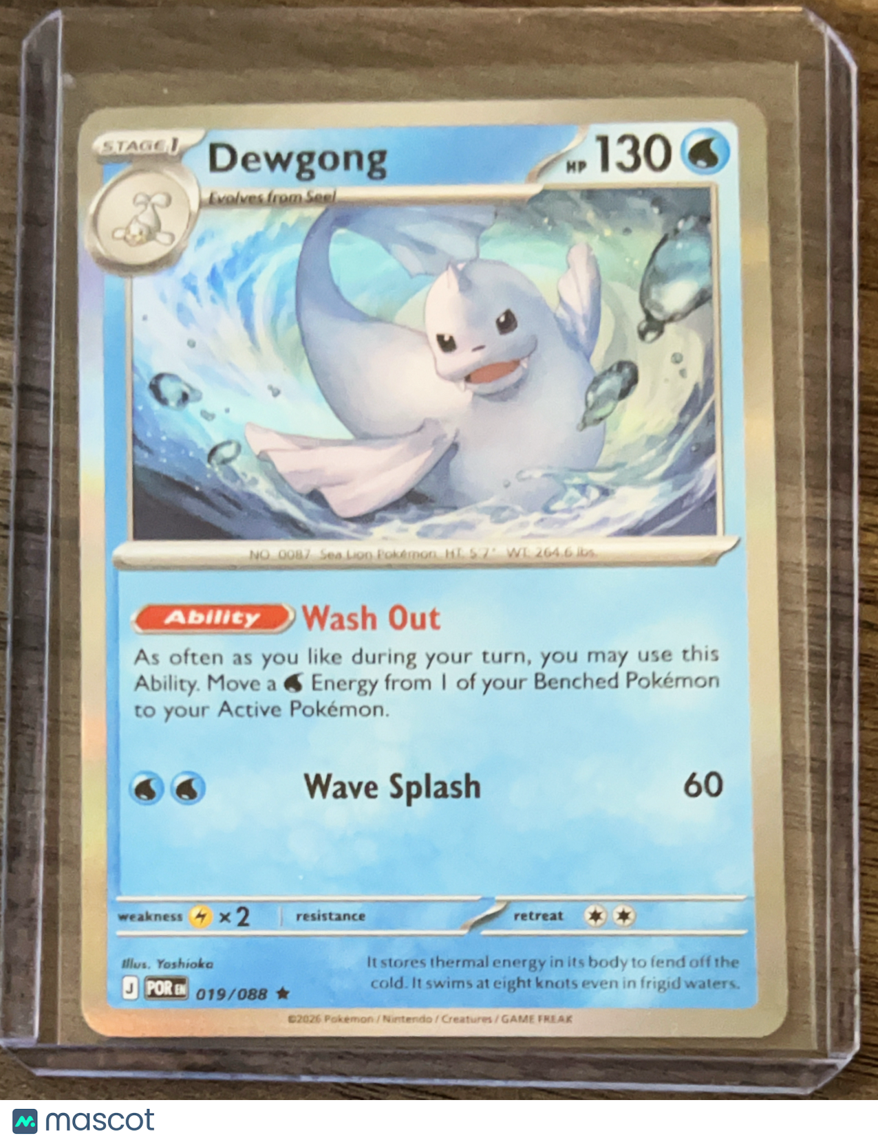 2026 Mega evolution Perfect Order Dewgong Holo Rare #19/88