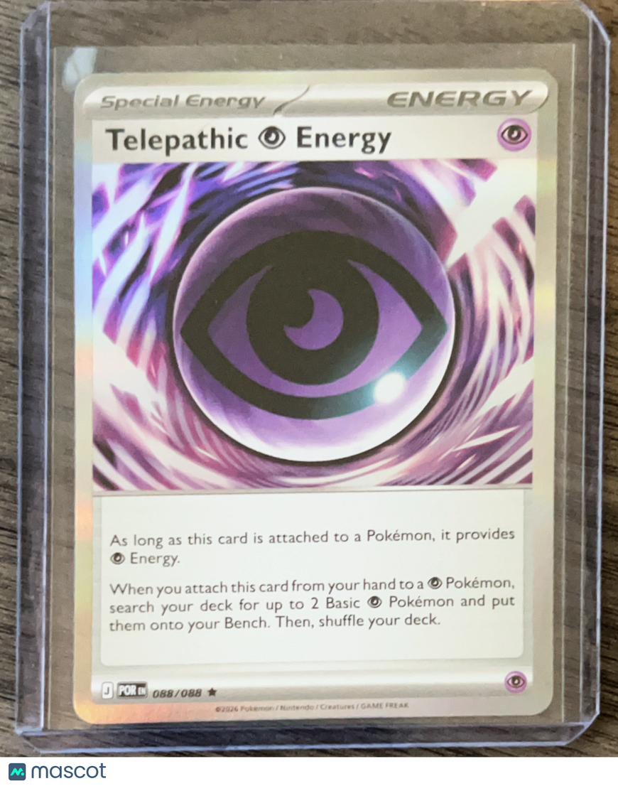 2026 Mega Evolution – Perfect Order Telepathic Energy Holo Rare #88/88