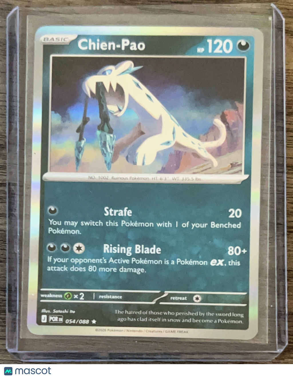 2026 Mega Evolution – Perfect Order Chien-Pao Reverse Holo Rare #54/88