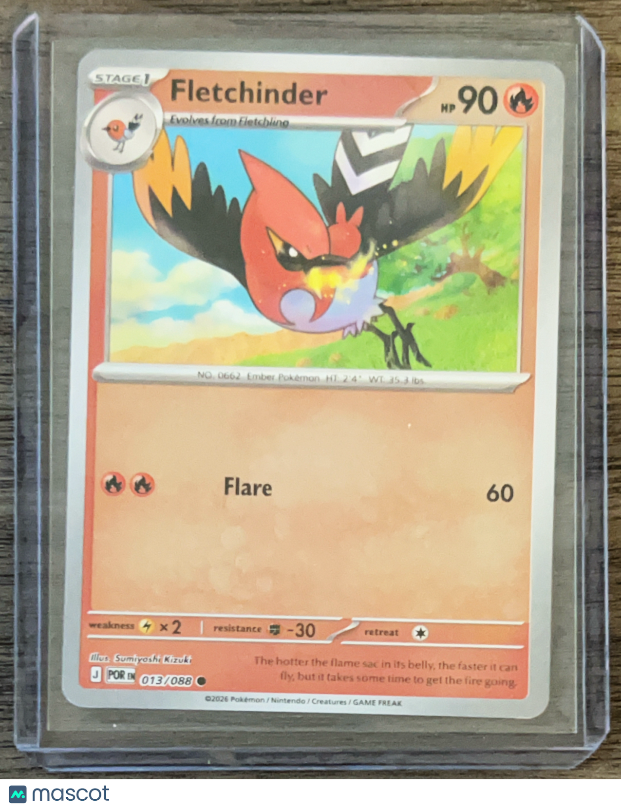 2026 Mega Evolution – Ascended Heroes Fletchinder #13/88