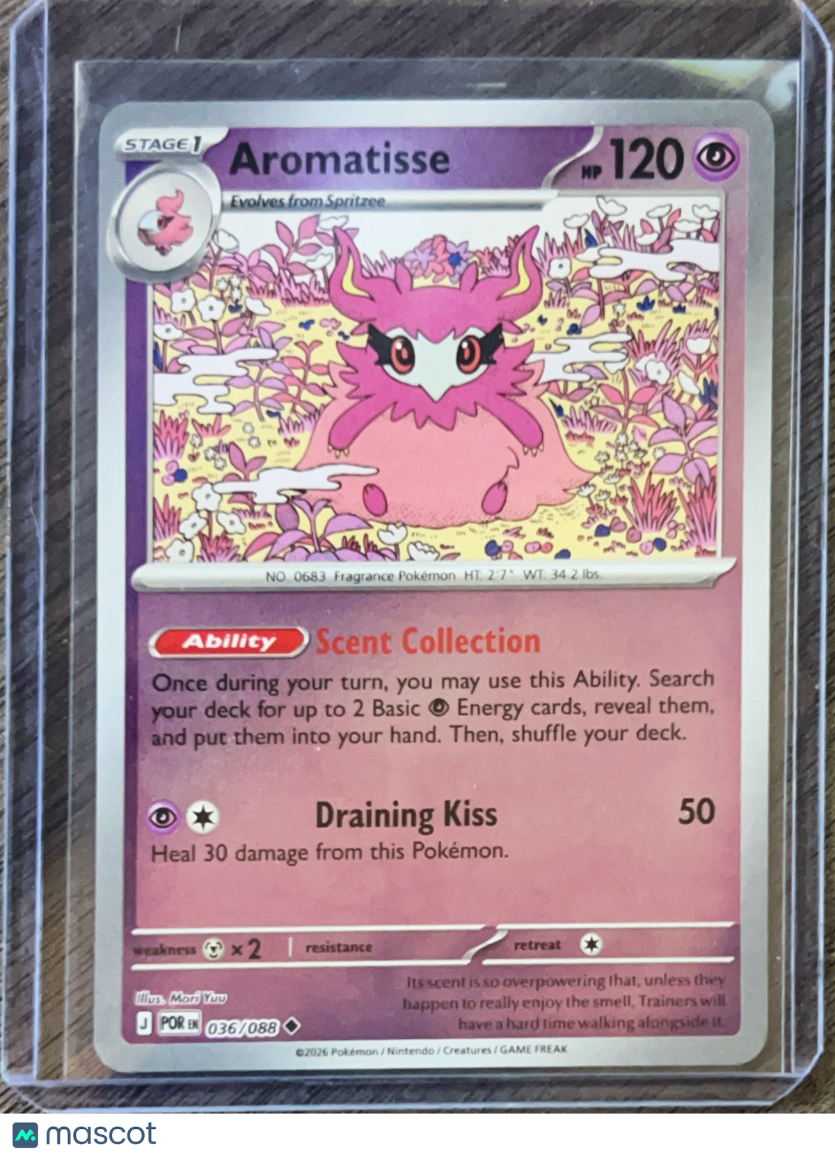 2026 Mega Evolution – Perfect Order Aromatisse Uncommon #36/88