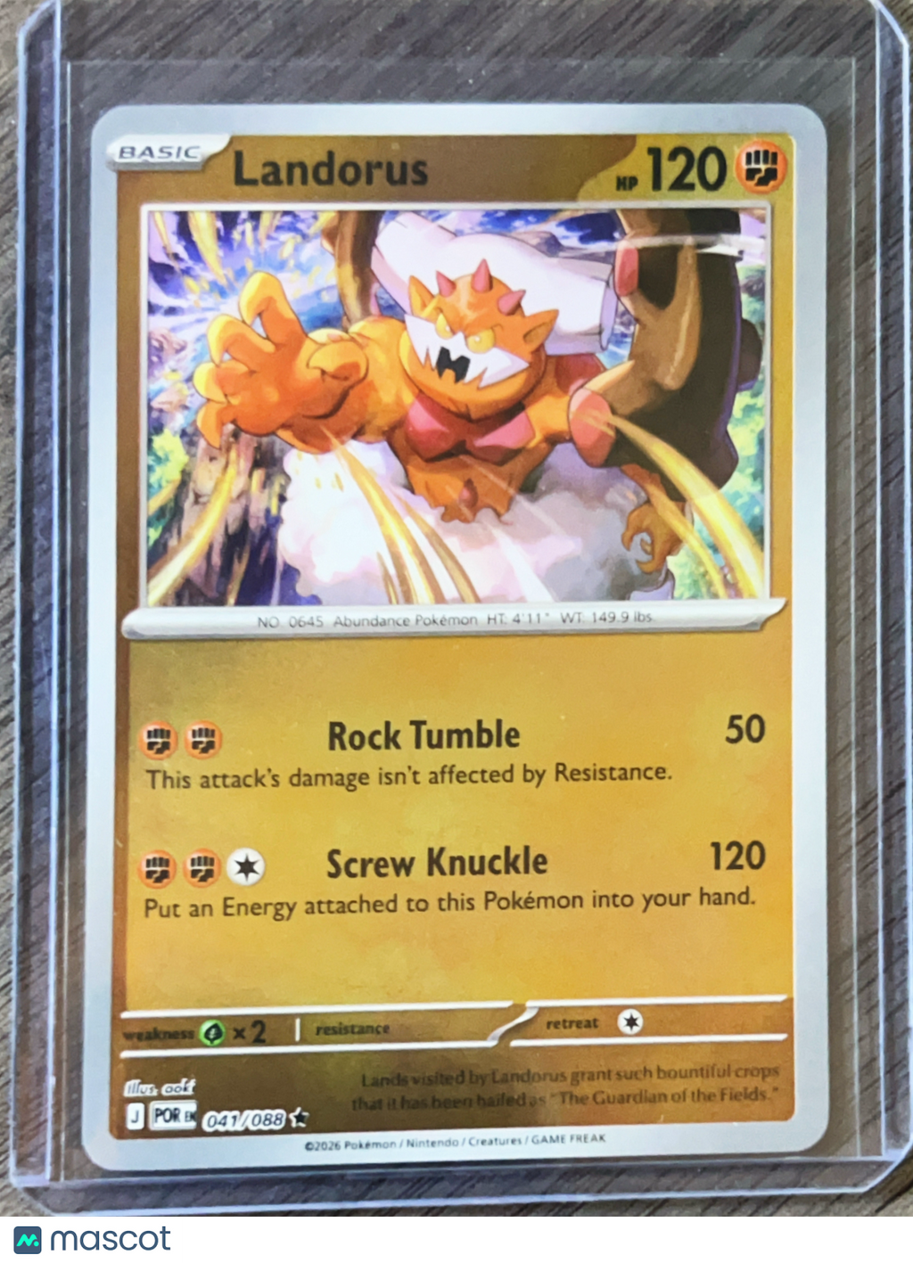2025 Journey Together Landorus Holo Rare #41/88