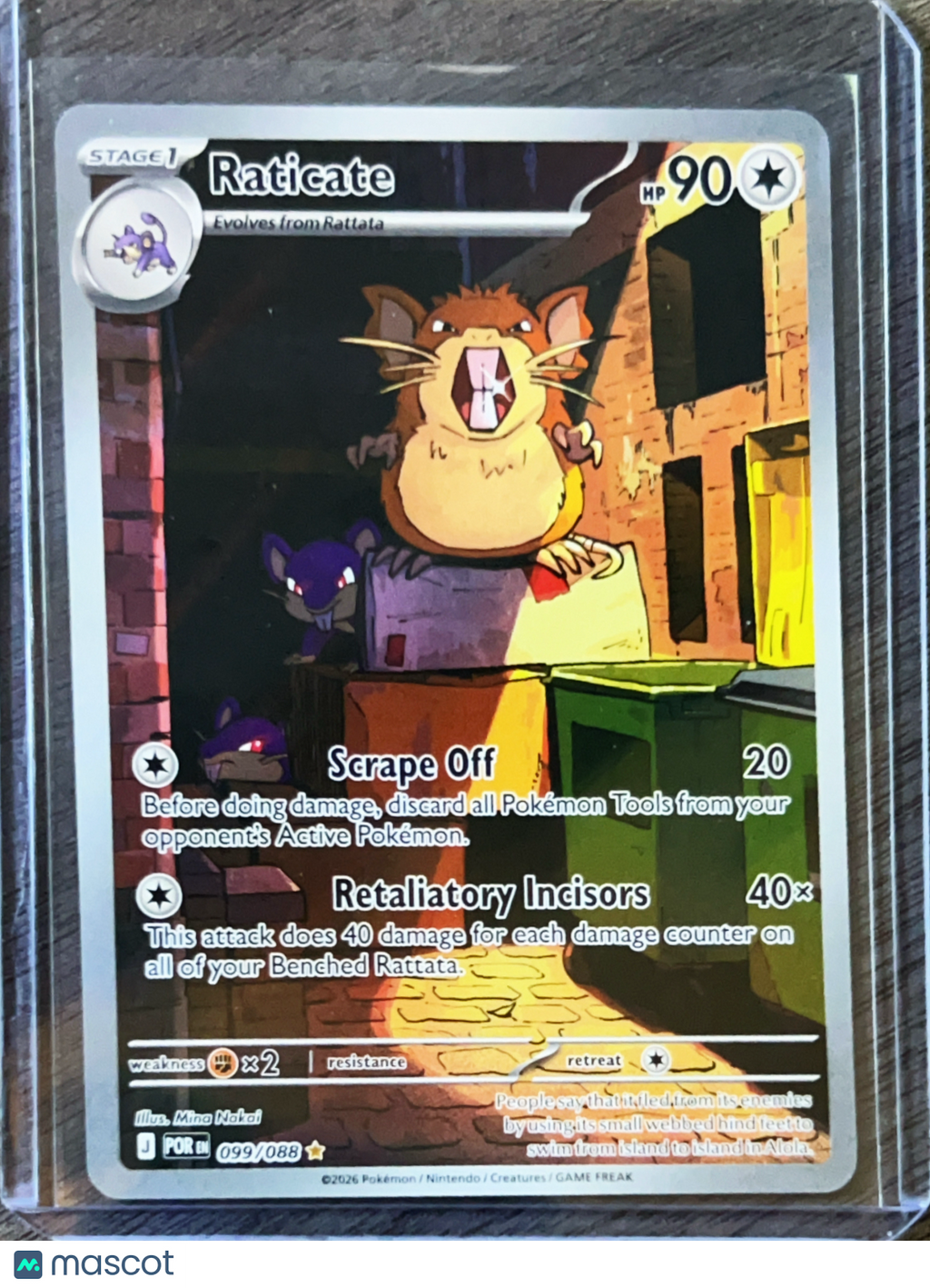 2026 Mega Evolution – Perfect Order Raticate Holo Secret Rare #99/88