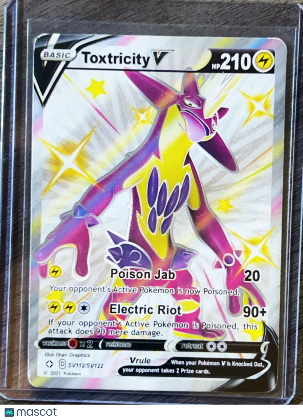 2021 Shining Fates Toxtricity V Holo SSR S #SV112/SV122