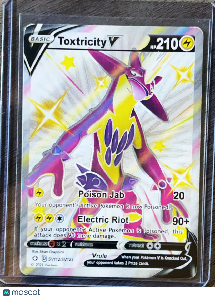 2021 Shining Fates Toxtricity V Holo SSR S #SV112/SV122