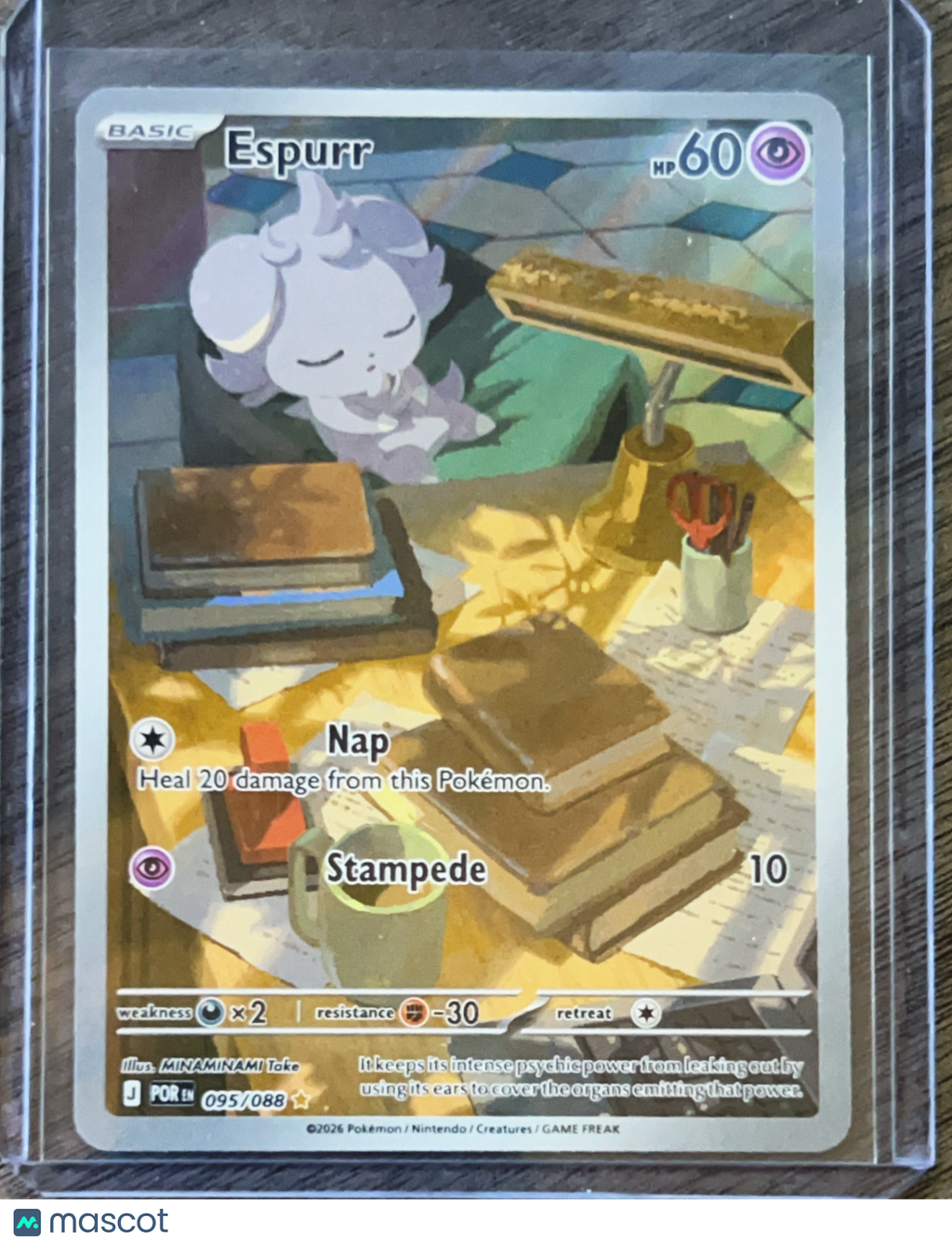 2026 Mega Evolution – Perfect Order Espurr Holo Illustration Rare #95/88