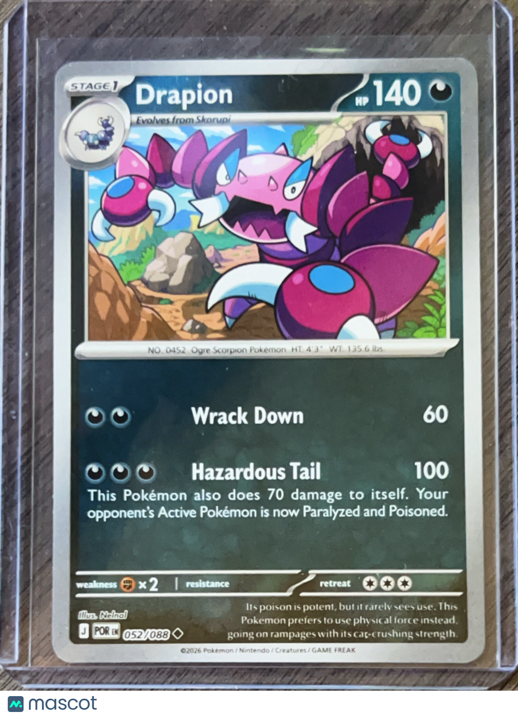 2026 Mega Evolution – Ascended Heroes Drapion Uncommon #52/88