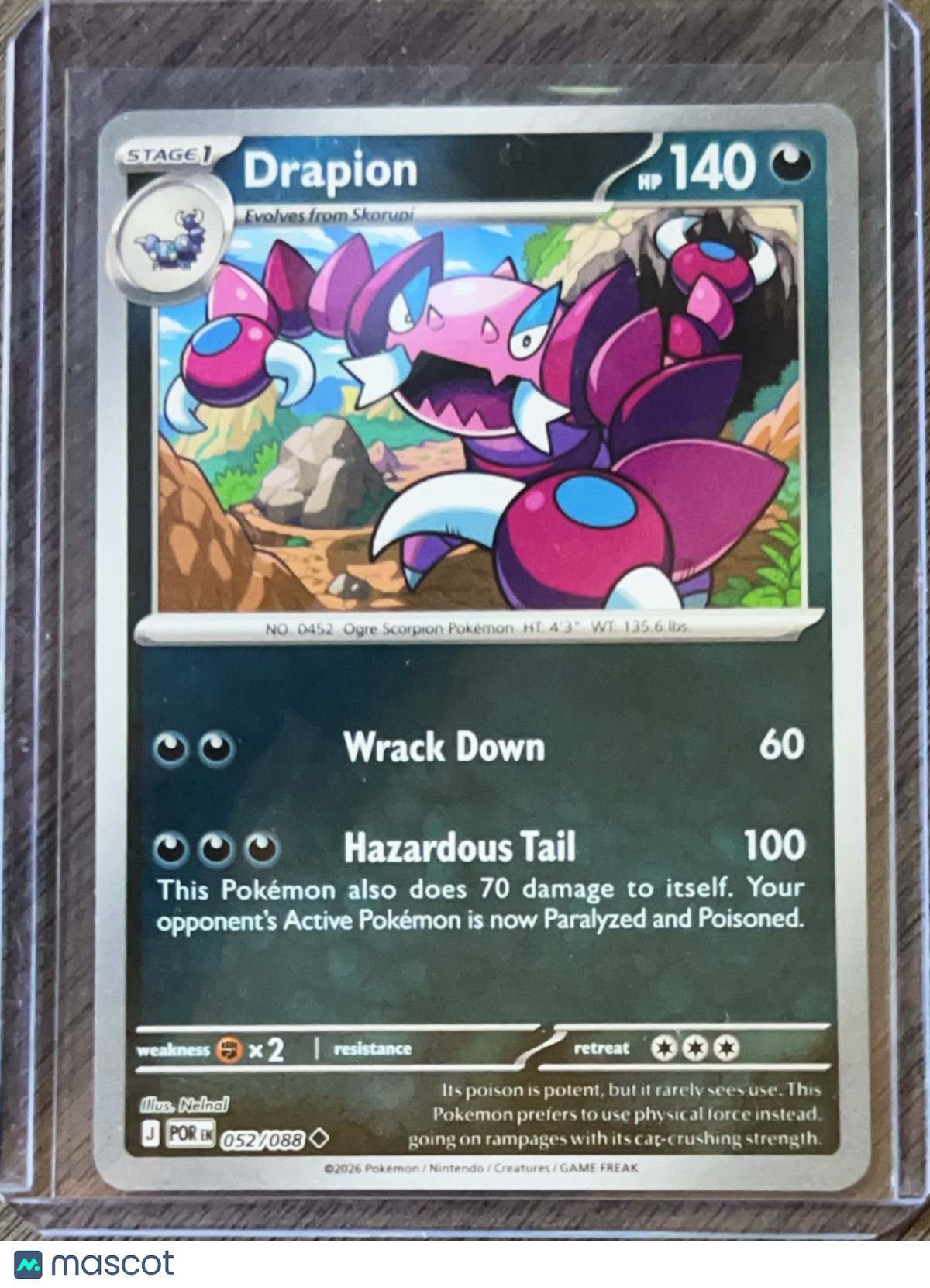 2026 Mega Evolution – Ascended Heroes Drapion Uncommon #52/88