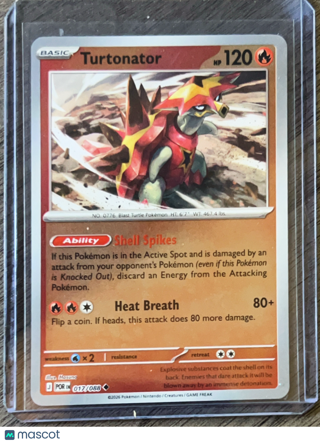 2026 Mega Evolution – Ascended Heroes Turtonator Uncommon #17/88