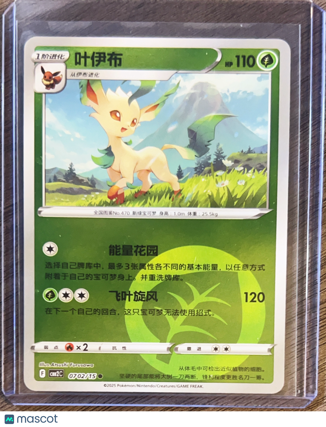 CBB2C: Gem Pack Vol. 2 Simplified Chinese Leafeon Secret Rare #0702/150