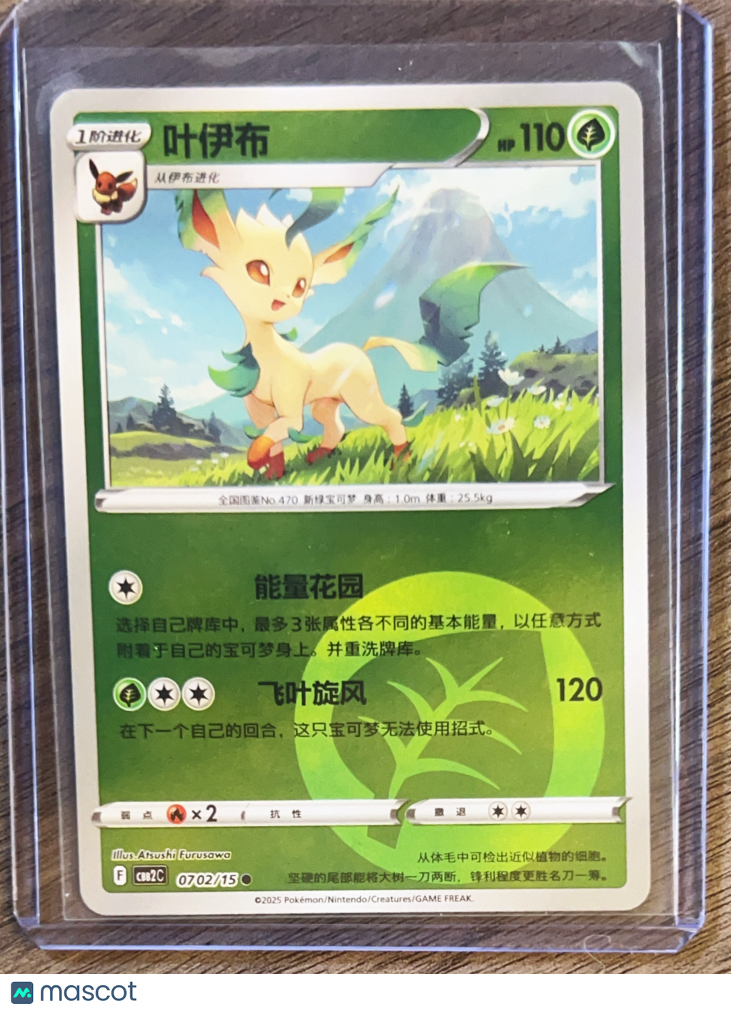 CBB2C: Gem Pack Vol. 2 Simplified Chinese Leafeon Secret Rare #0702/15