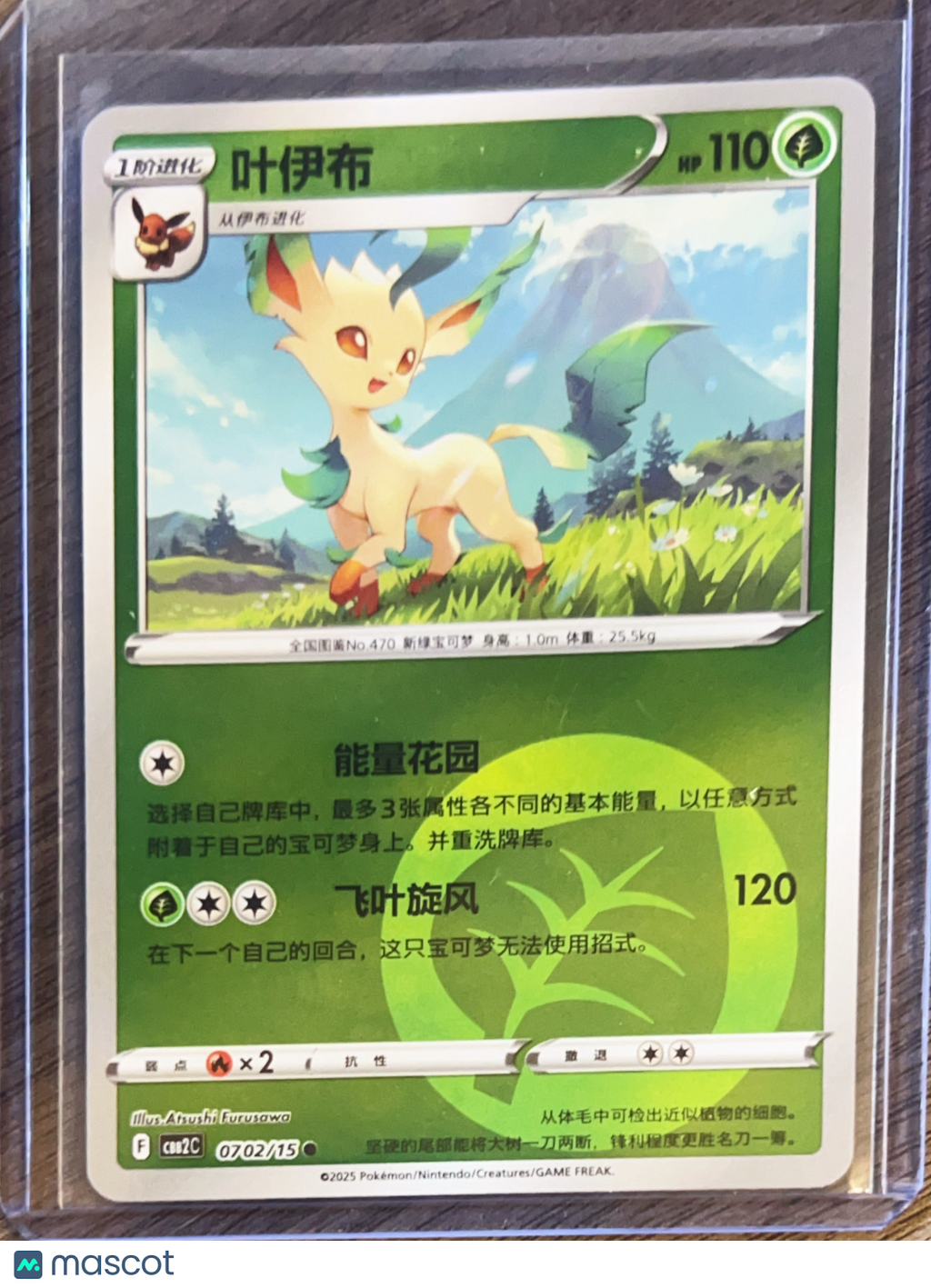 CBB2C: Gem Pack Vol. 2 Simplified Chinese Leafeon Secret Rare #0702/15
