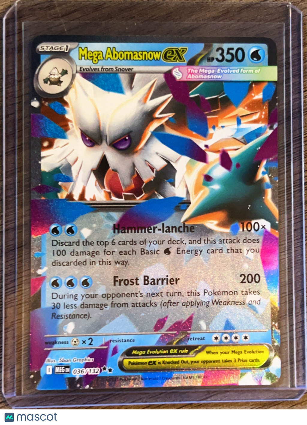 2025 Mega Evolution Mega Abomasnow EX Holo Ultra Rare #36/132