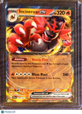 2024 Temporal Forces Incineroar EX Holo Double Rare RR #34/162