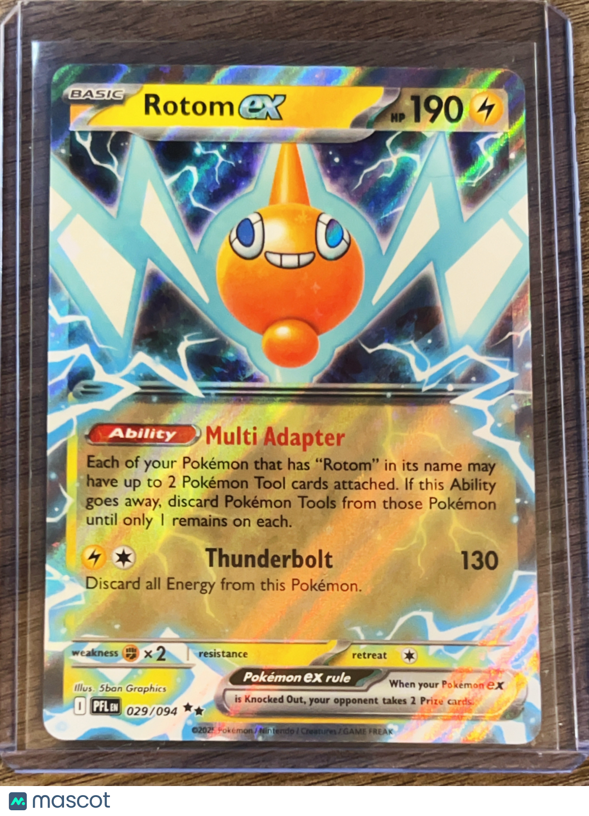 2025 Phantasmal Flames Rotom EX Holo Double Rare RR #29/94