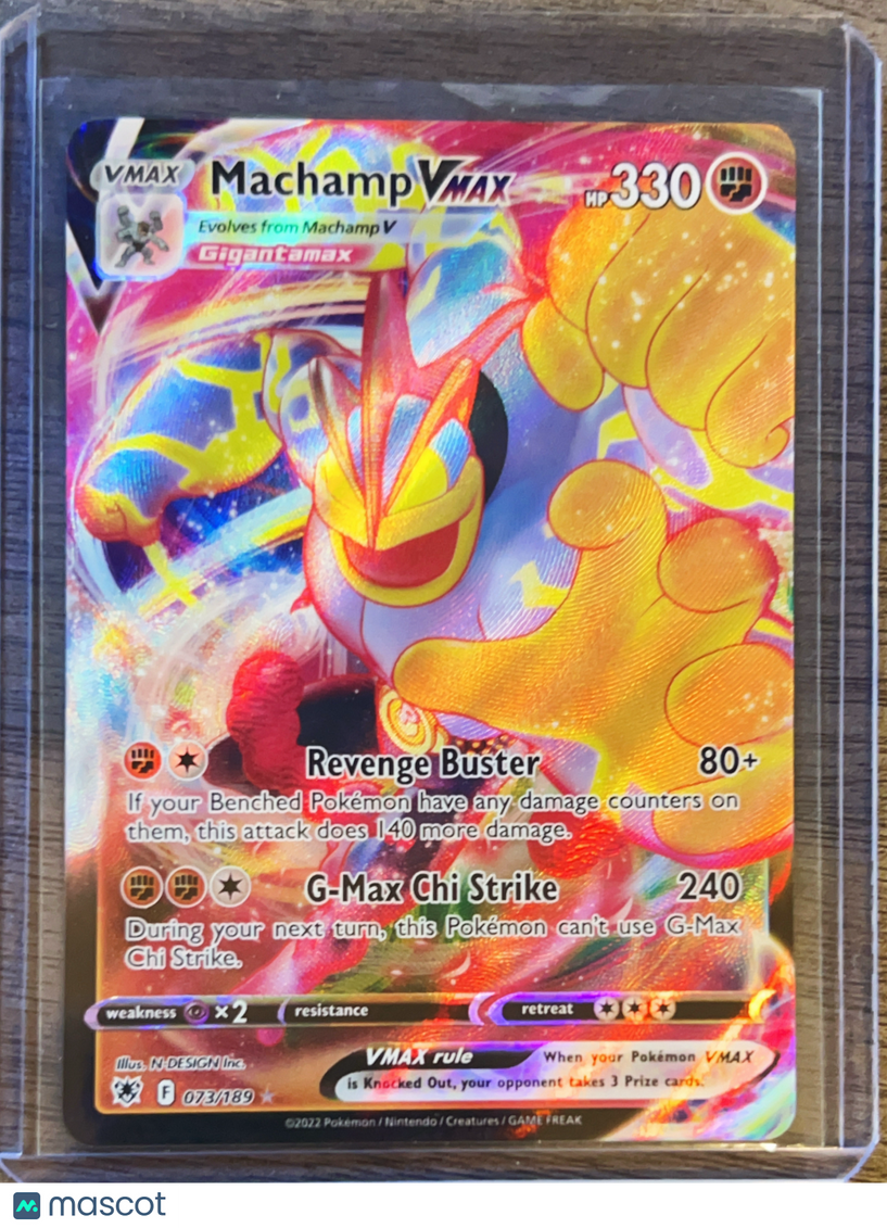 2022 Astral Radiance Machamp VMAX Holo Ultra Rare #73/189