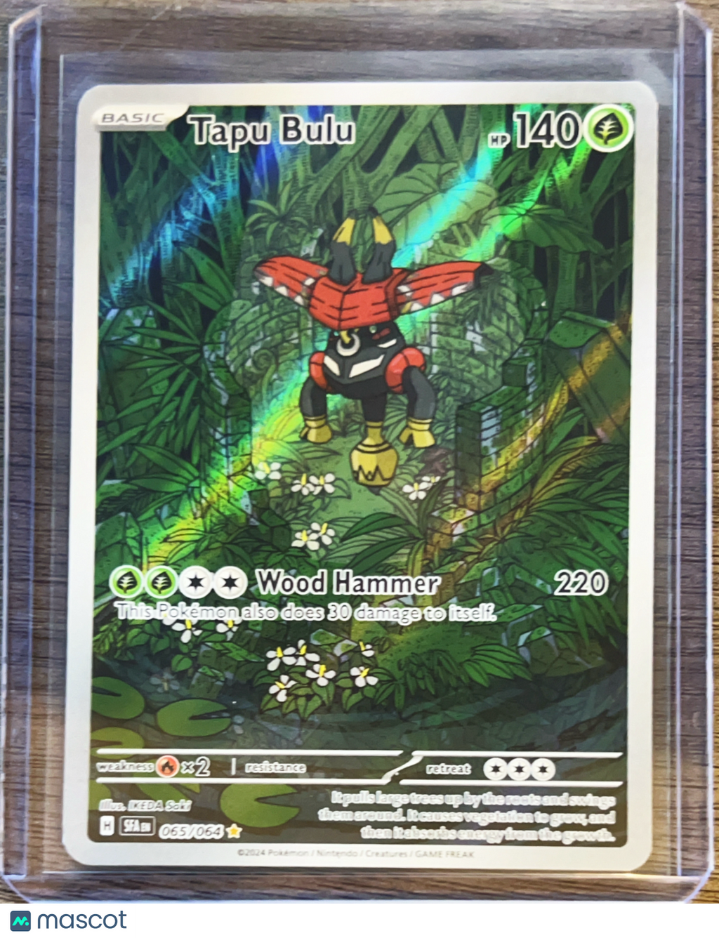 2024 Shrouded Fable Tapu Bulu Holo Secret Rare #65/64