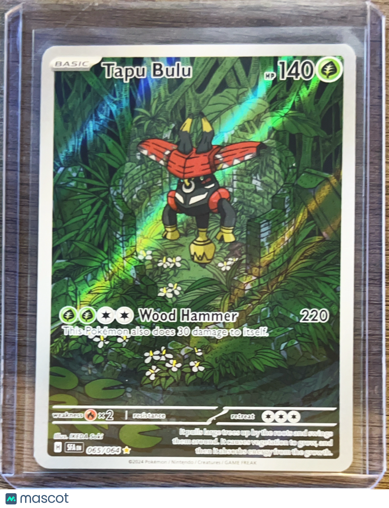 2024 Shrouded Fable Tapu Bulu Holo Secret Rare #65/64