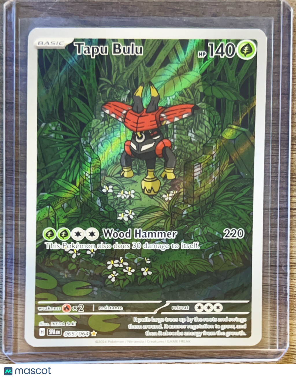 2024 Shrouded Fable Tapu Bulu Holo Secret Rare #65/64