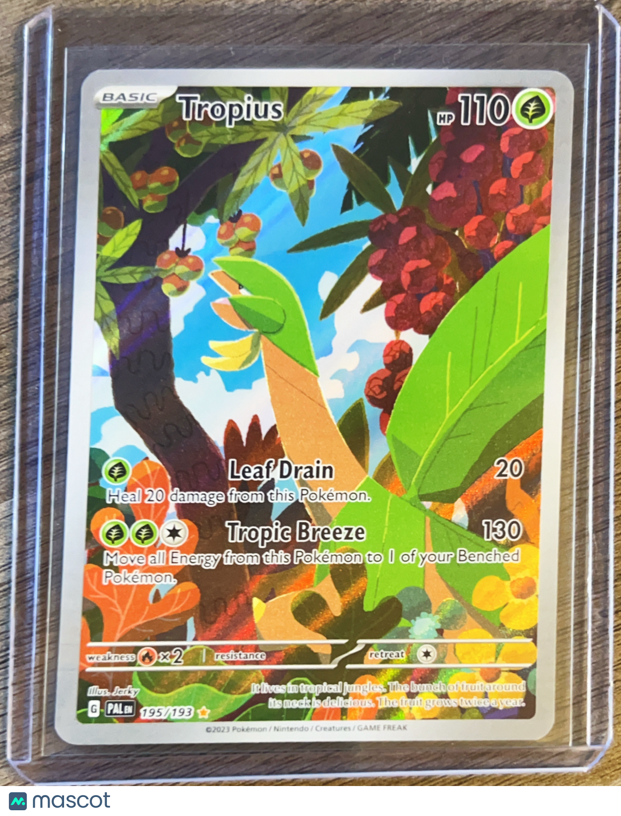 2023 Paldea Evolved Tropius Holo Secret Rare #195/193