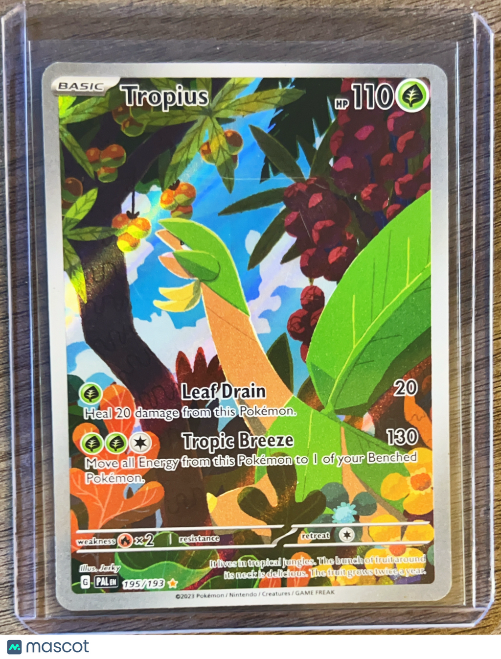 2023 Paldea Evolved Tropius Holo Secret Rare #195/193