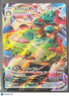 2020 Sword & Shield Snorlax VMAX Holo Ultra Rare #142/202