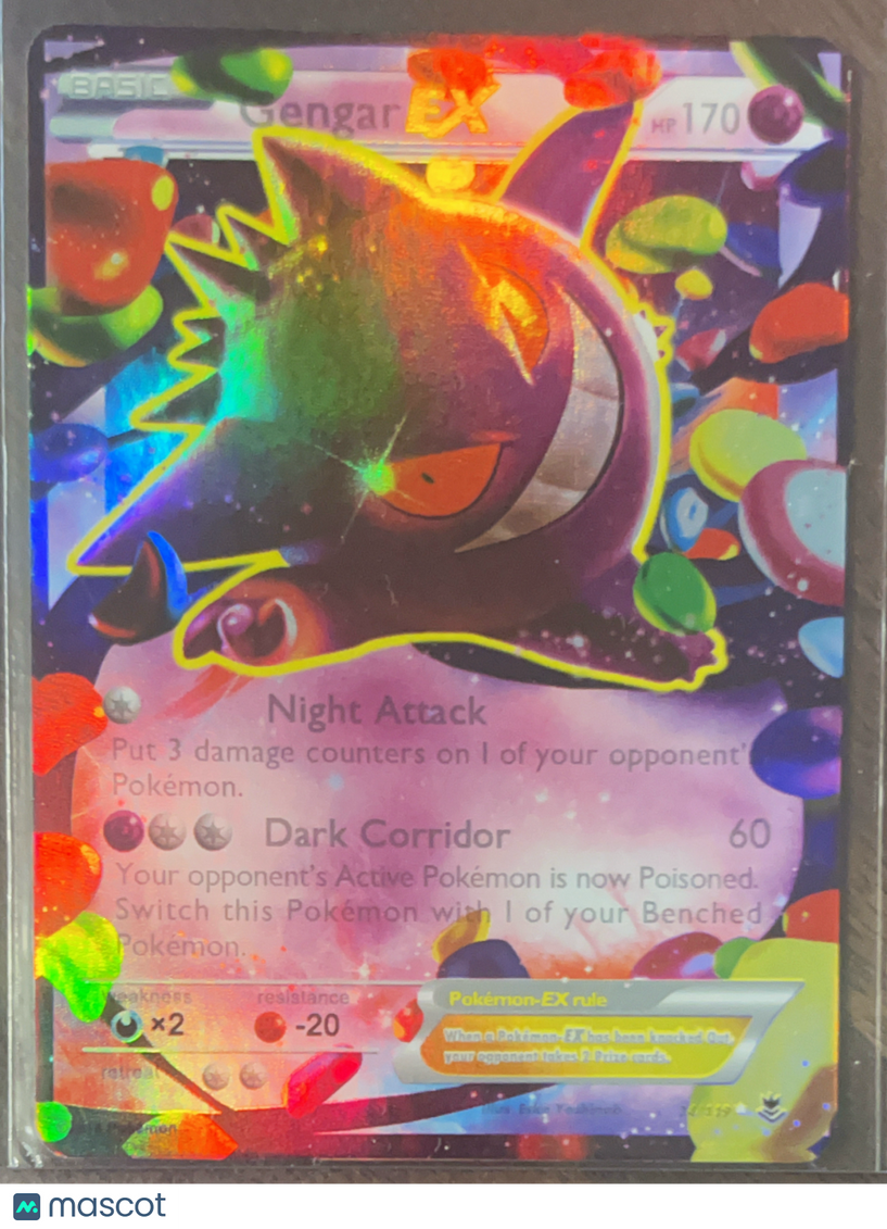 2014 Phantom Forces Gengar EX Holo Ultra Rare FA #114/119