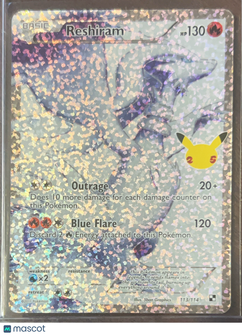 2021 Celebrations Reshiram Holo FA #113/114