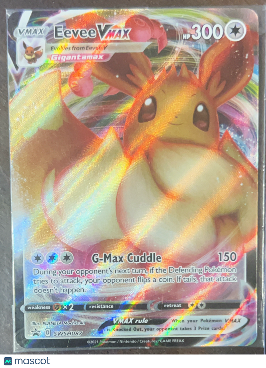 2021 Sword & Shield Eevee VMAX Holo Black Star Promo Sealed #SWSH087