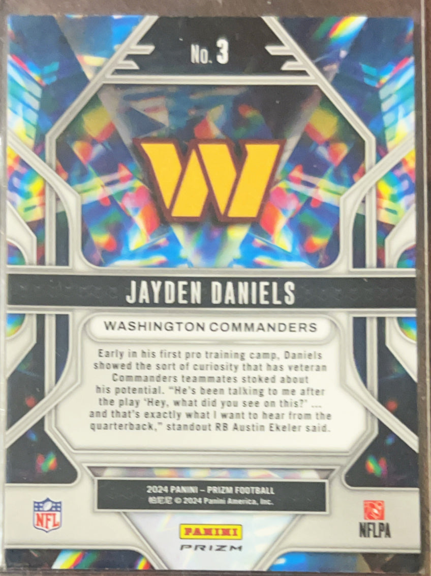 2024 Panini Prizm Prizmatic Jayden Daniels #3 Silver RC