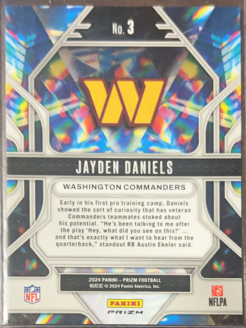 2024 Panini Prizm Prizmatic Jayden Daniels #3 Wave RC