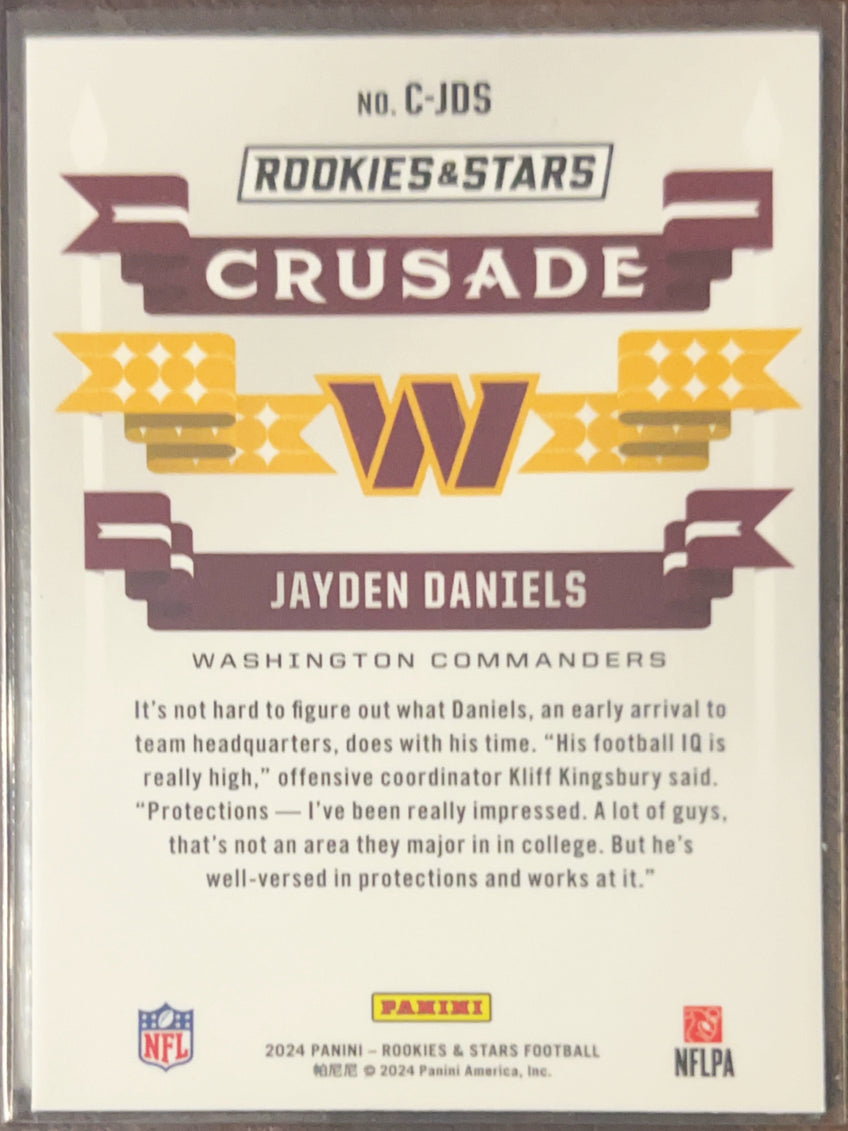 2024 Panini Rookies & Stars Crusade Jayden Daniels #C-JDS Prizm RC