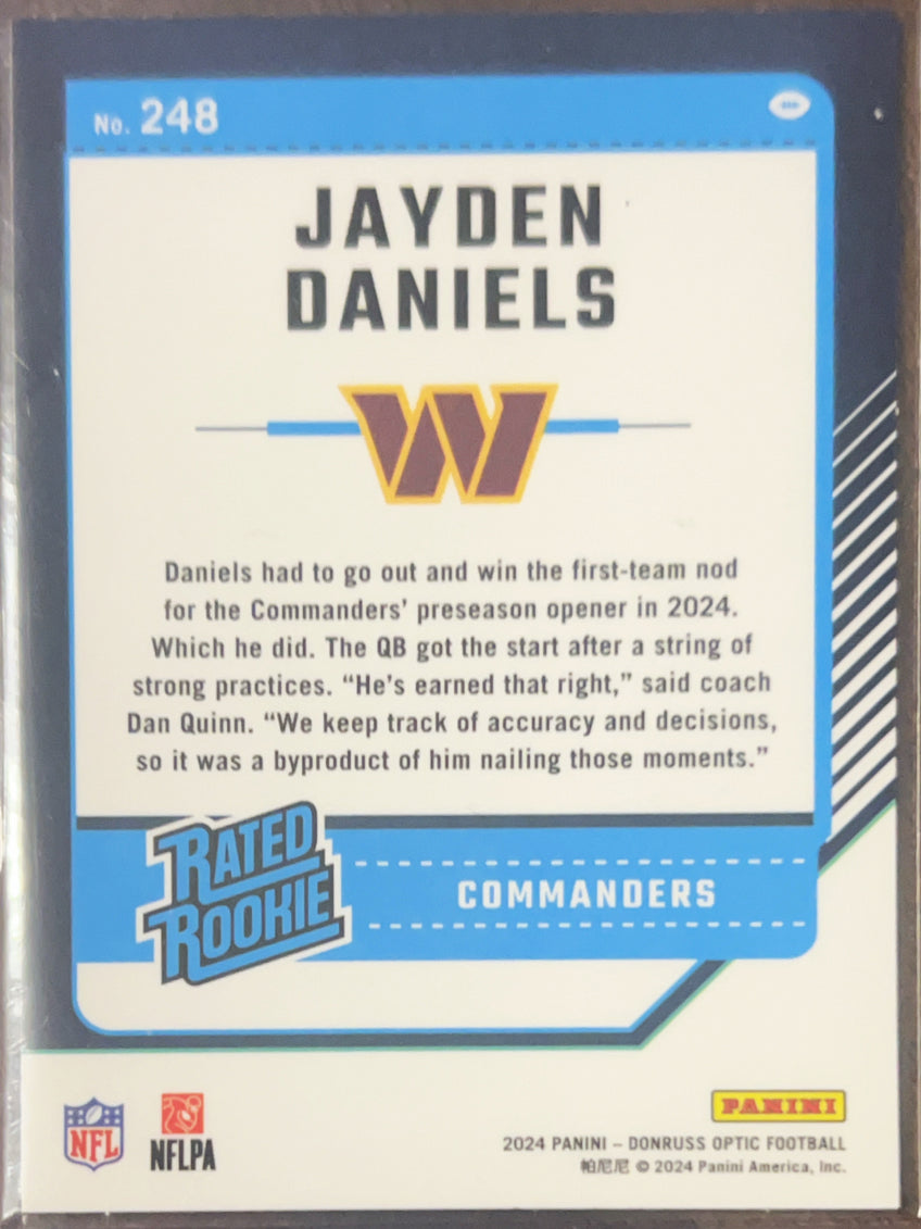 2024 Panini Donruss Optic Jayden Daniels #248