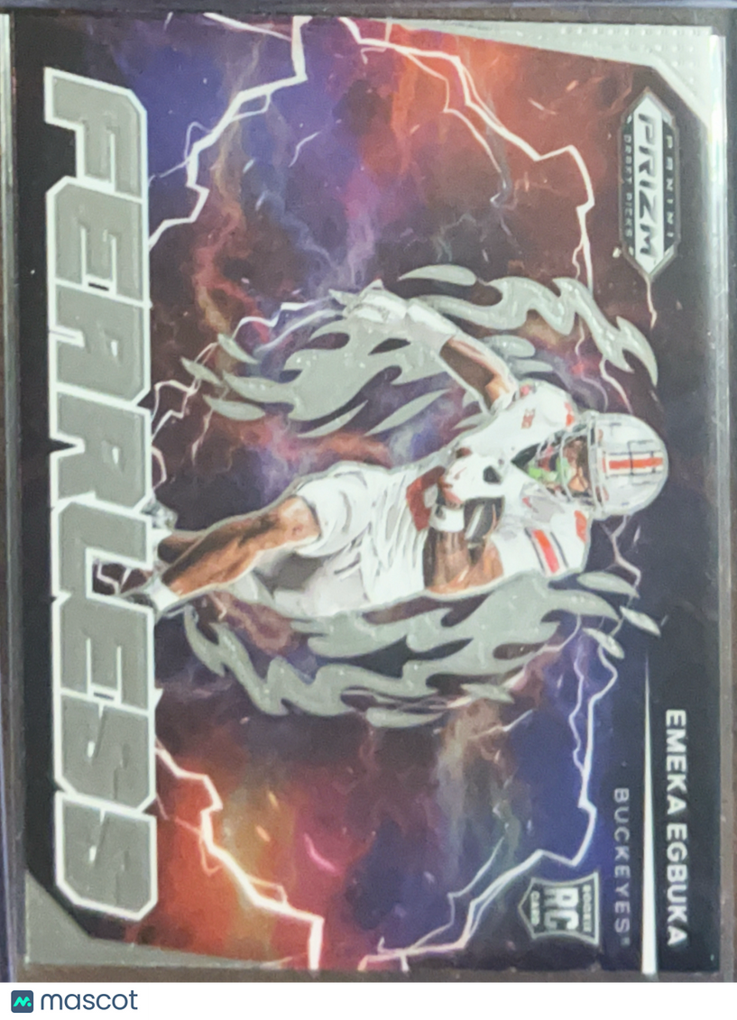 2025 Panini Prizm Draft Picks Fearless Emeka Egbuka #F-EEA RC