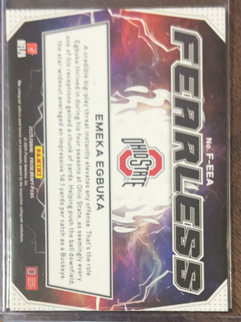 2025 Panini Prizm Draft Picks Fearless Emeka Egbuka #F-EEA RC