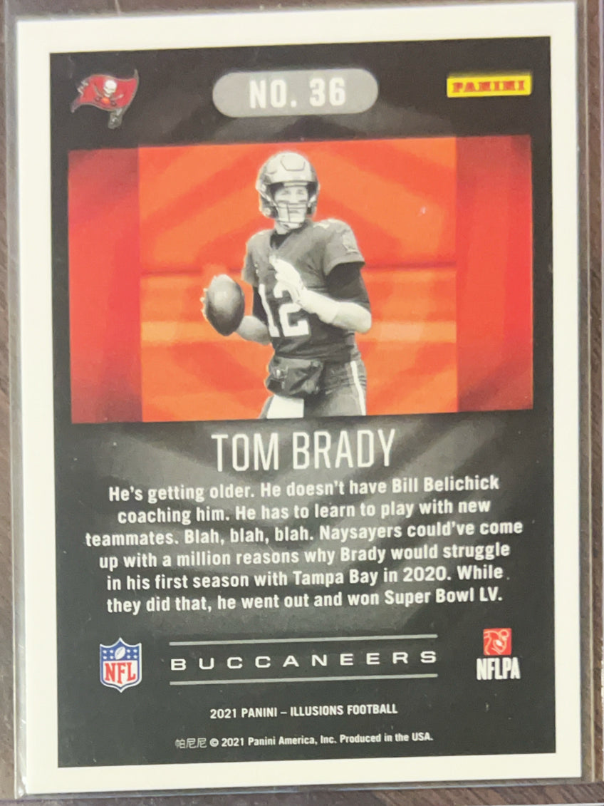2021 Panini Illusions Tom Brady #36 Teal /175