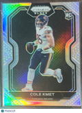 2021 Panini Chronicles Prizm Black Cole Kmet #PB-17 Silver RC