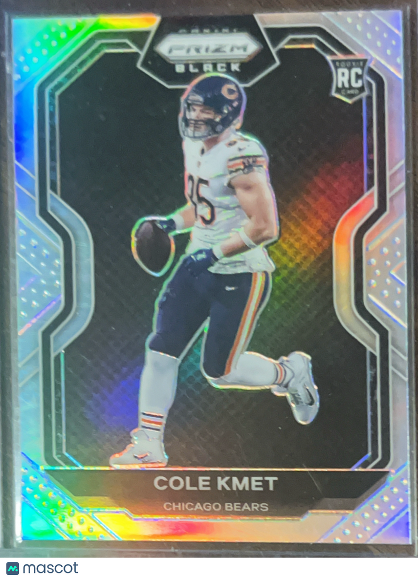 2021 Panini Chronicles Prizm Black Cole Kmet #PB-17 Silver RC