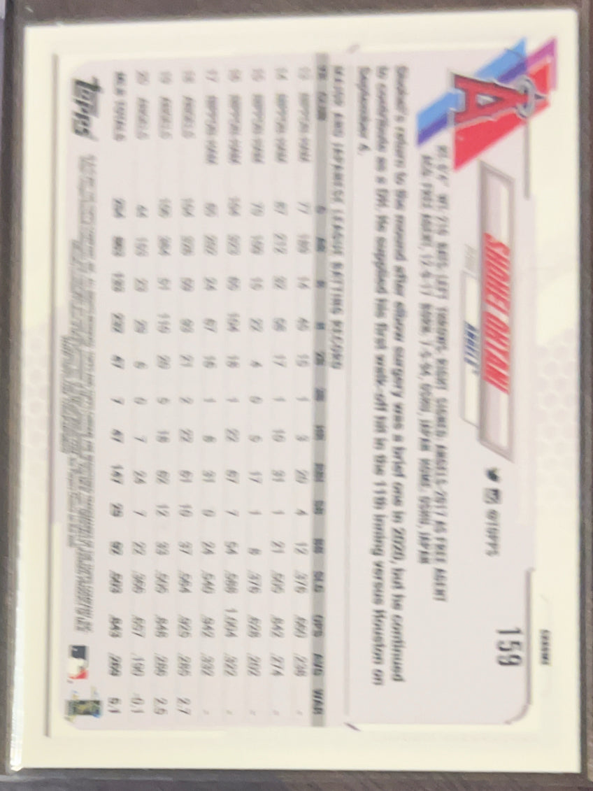 2021 Topps Chrome Shohei Ohtani #159
