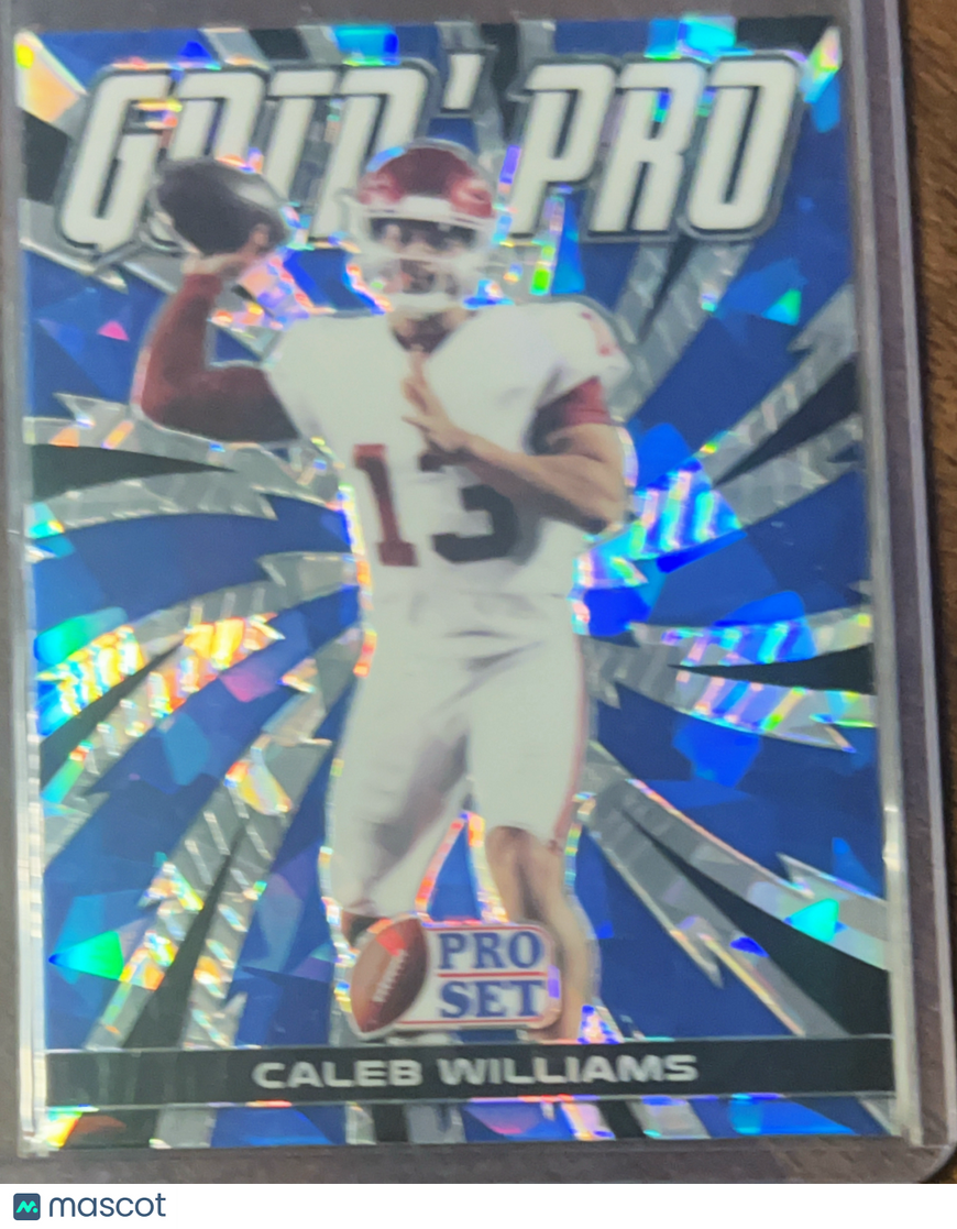 2022 Leaf Pro Set Goin' Pro Caleb Williams #GP-CW1 Blue Crystal