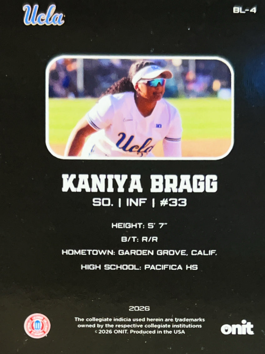 2026 ONIT Athlete UCLA Blackout Edition Kaniya Bragg #BL-4