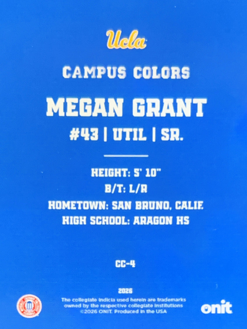 2026 ONIT Campus Colors Megan Grant #CC-4 Blue Sparkle