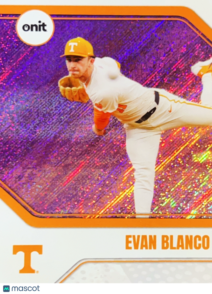 2026 ONIT Tennessee Baseball Evan Blanco #B-16 Orange Sparkle