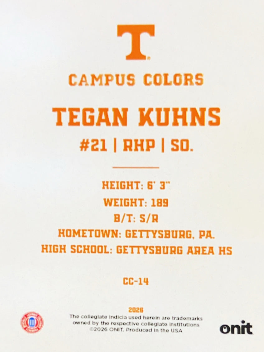 2026 ONIT Campus Colors Tegan Kuhns #CC-14