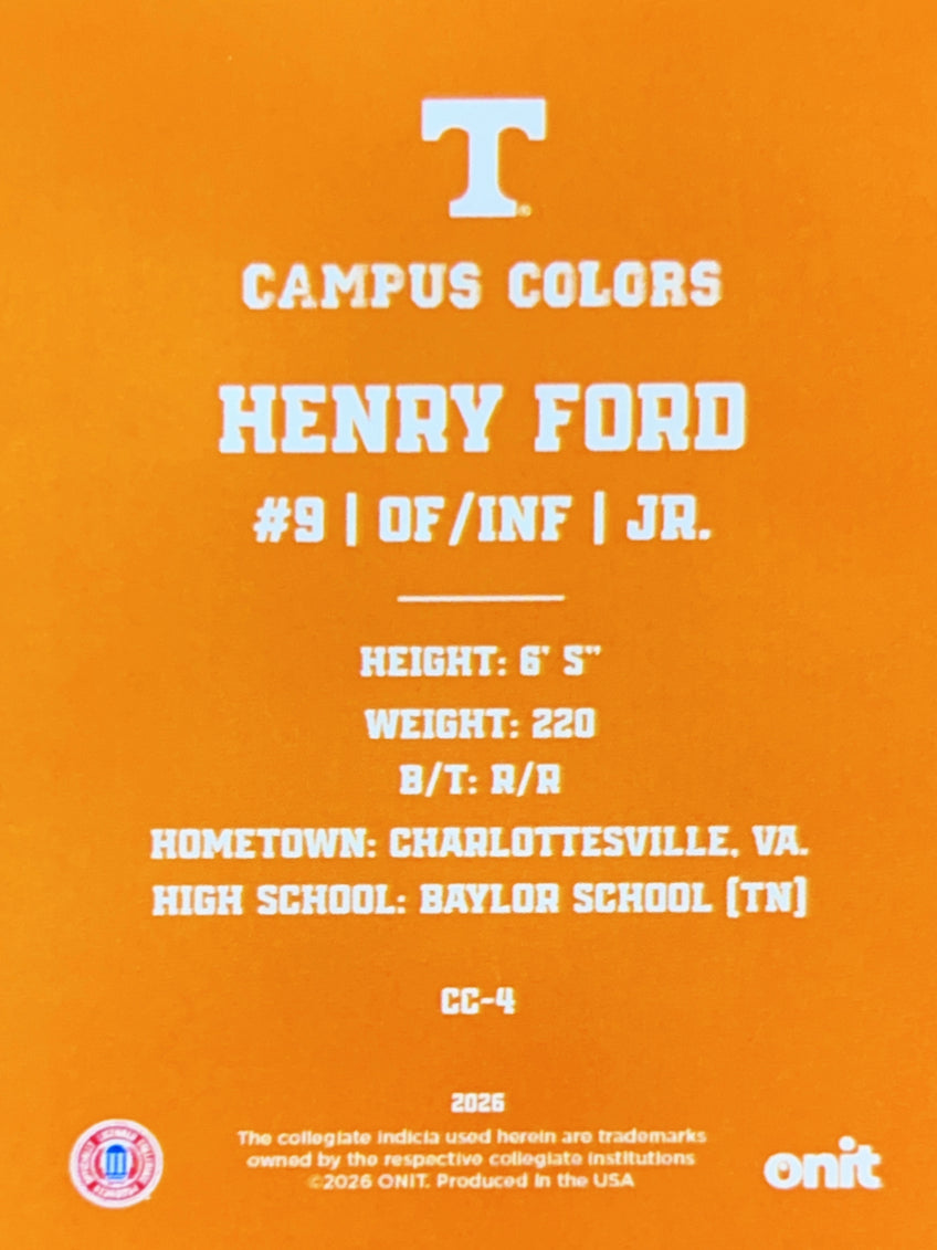 2026 ONIT Campus Colors Henry Ford #CC-4 Orange /